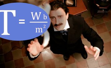 La unidad Tesla (símbolo: T)