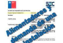 RIC N.º 3 -Pliego Técnico Normativo: Alimentadores y demanda de una instalación