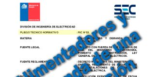 RIC N.º 3 -Pliego Técnico Normativo: Alimentadores y demanda de una instalación