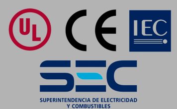 Relación UL/IEC/CE/SEC con tableros eléctricos, interruptores automáticos, diferenciales, contactores, cables y protecciones